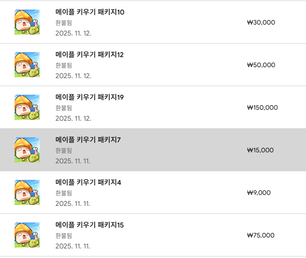 환불 후기 썸네일: 구글 메이플 키우기 환불 후기 및 방법 안내